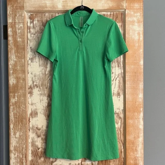 Outdoor Voices Birdie Polo Dress, Kelly Green - S Dresses